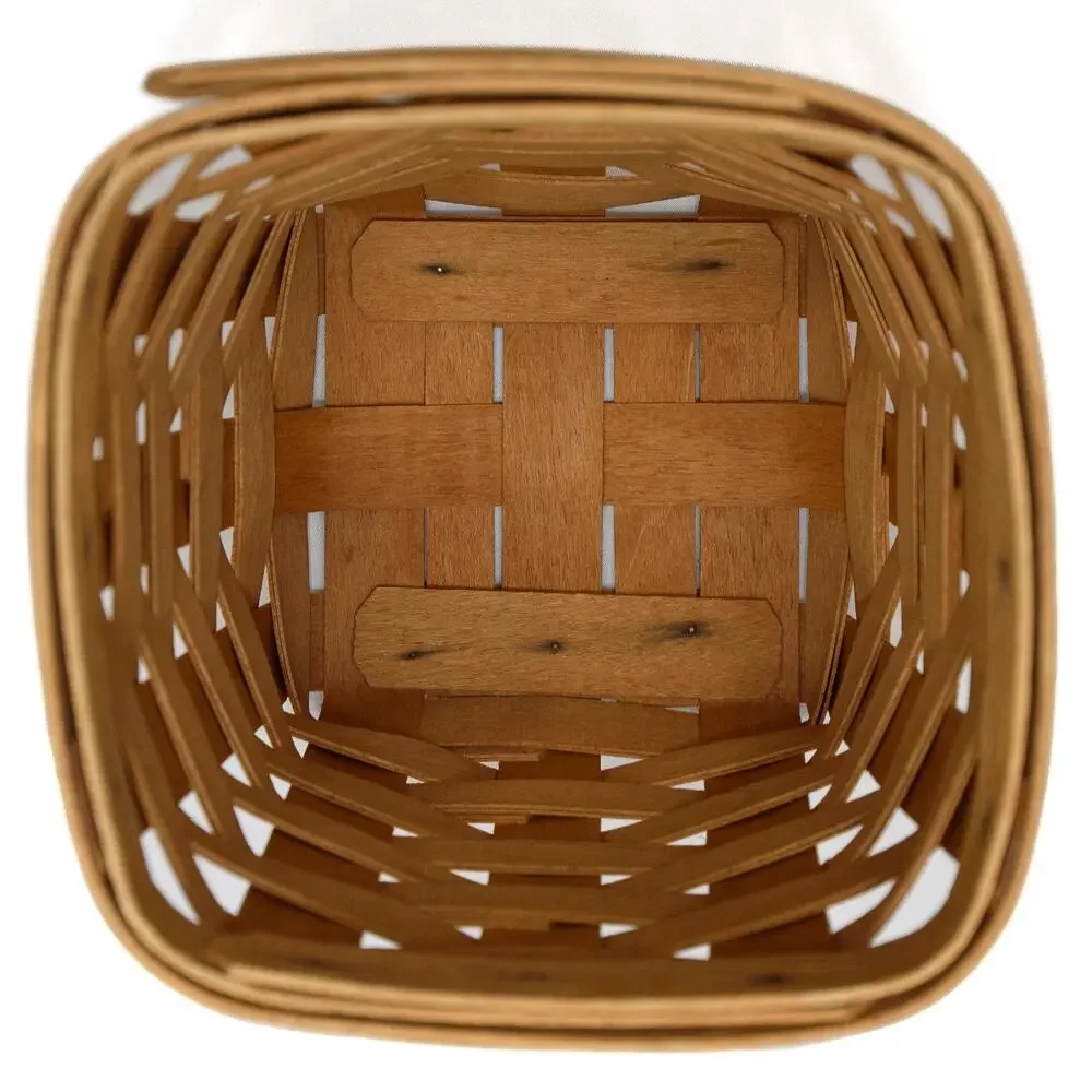 Longaberger 1996 Square Medium Spoon Basket With Lid